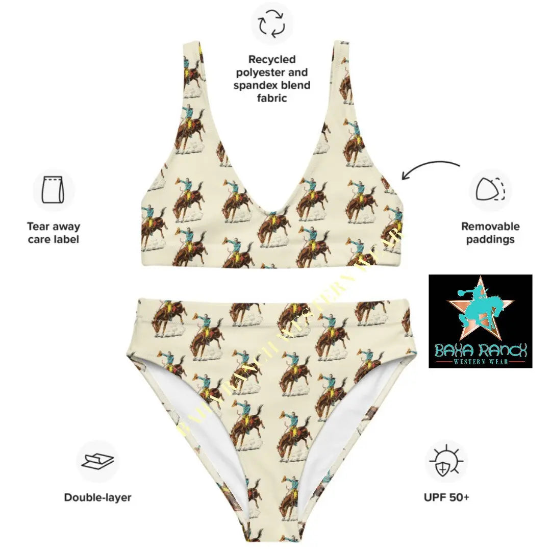 Baha Ranch Yeehaw Vintage Rodeo Cowboy Bikini Baha Ranch Western Wear
