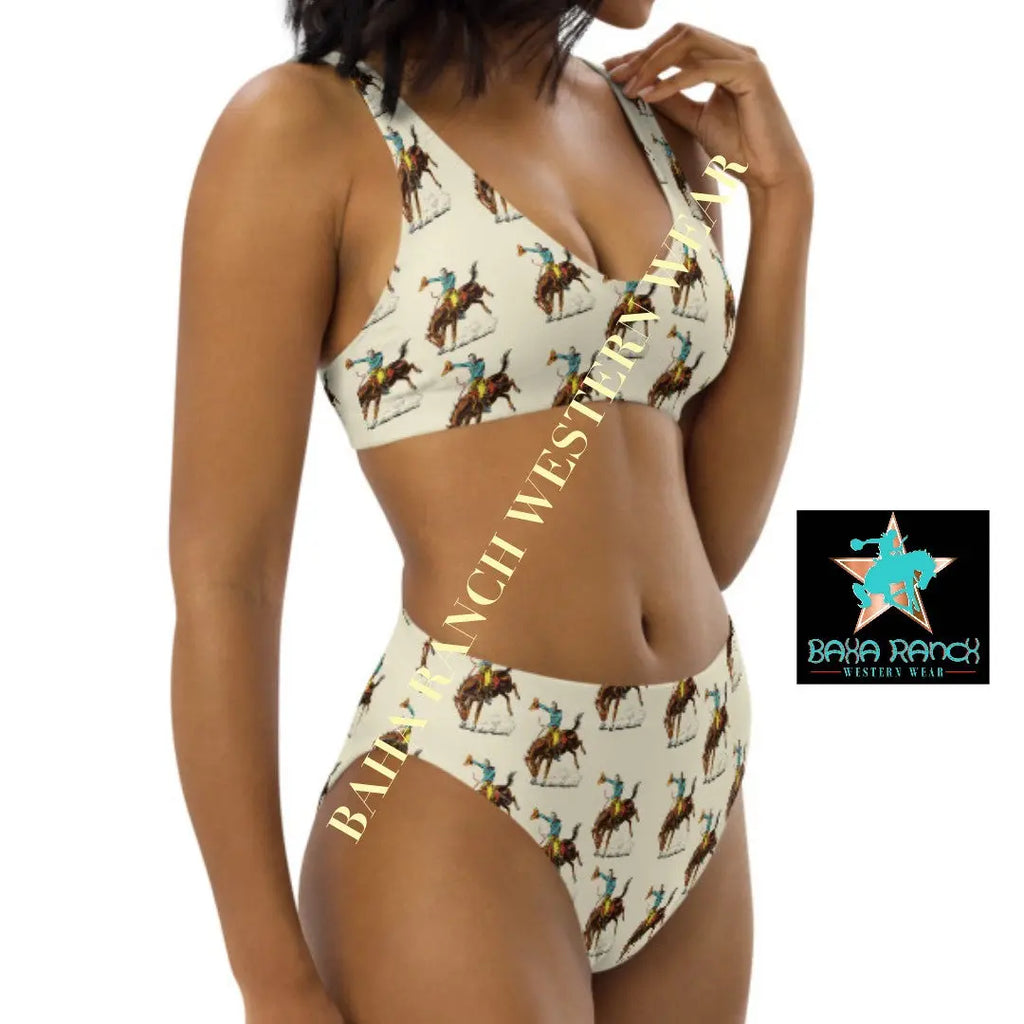 Baha Ranch Yeehaw Vintage Rodeo Cowboy Bikini Baha Ranch Western Wear