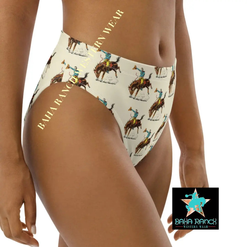 Baha Ranch Yeehaw Vintage Rodeo Cowboy Bikini Bottom Baha Ranch Western Wear