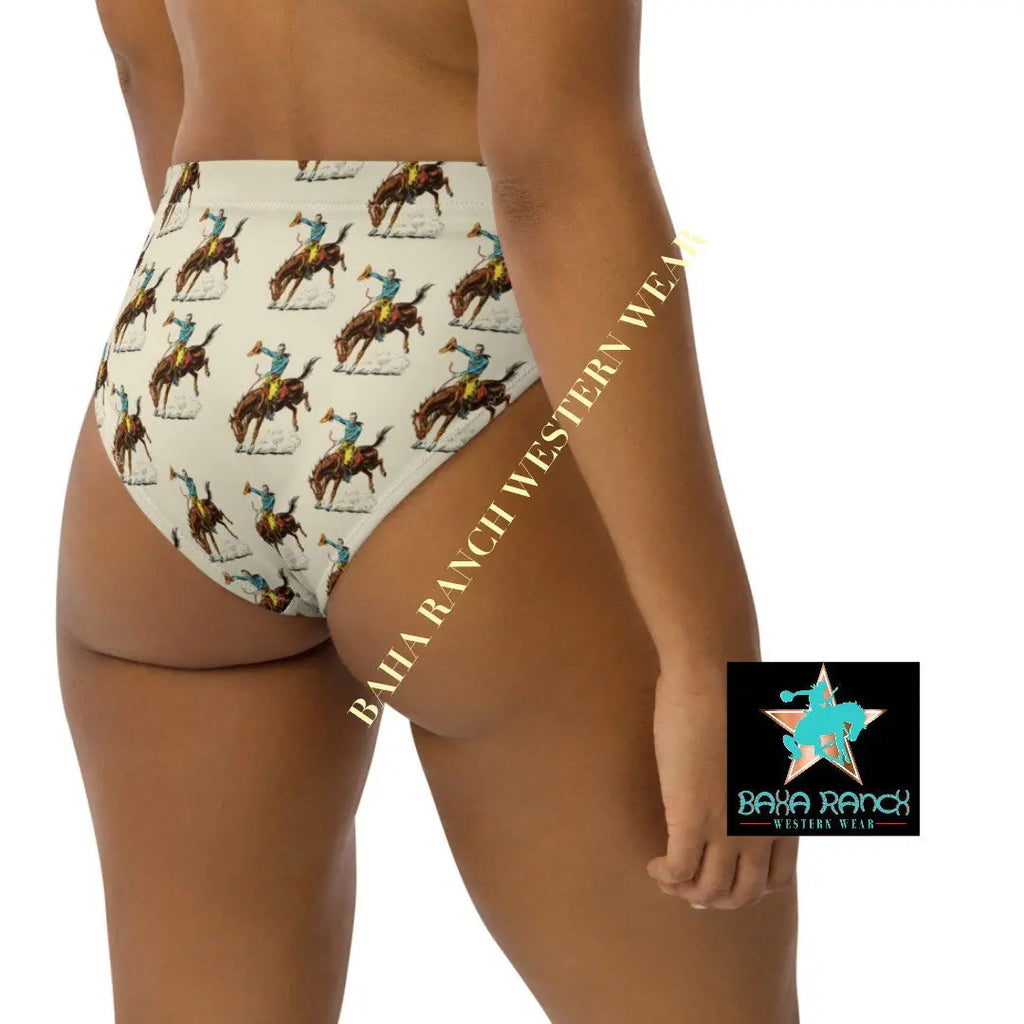 Baha Ranch Yeehaw Vintage Rodeo Cowboy Bikini Bottom Baha Ranch Western Wear