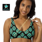 Baha Ranch Yeehaw Turquoise Aztec Bikini Top Baha Ranch Western Wear