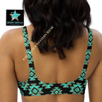 Baha Ranch Yeehaw Turquoise Aztec Bikini Top Baha Ranch Western Wear
