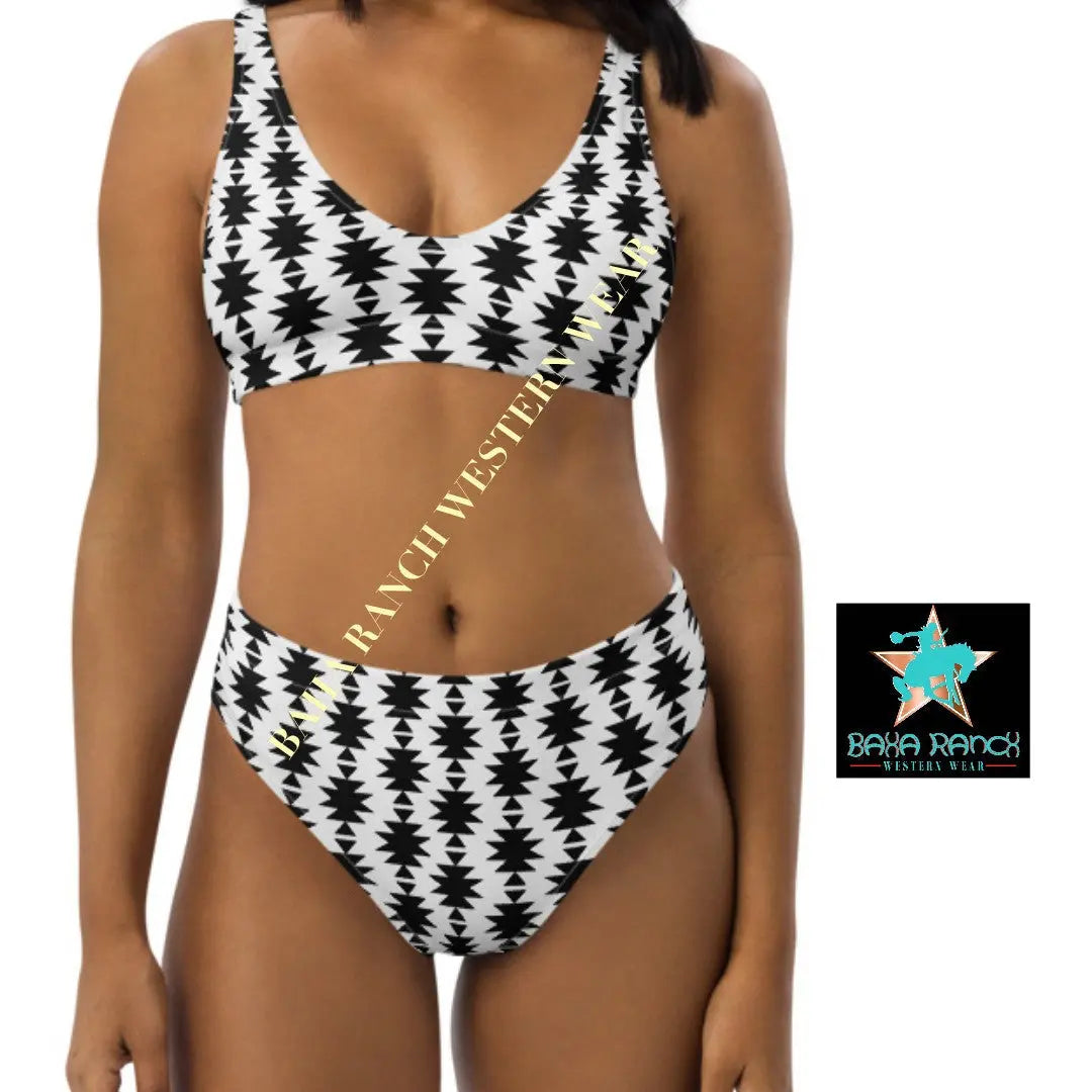 Baha Ranch Yeehaw White Aztec Bikini Baha Ranch Western Wear