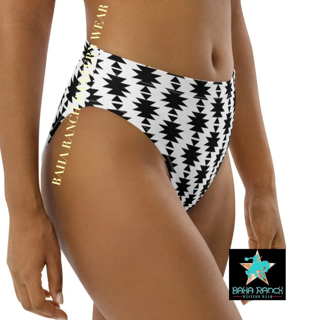 Baha Ranch Yeehaw White Aztec Bikini Bottom Baha Ranch Western Wear