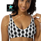 Baha Ranch Yeehaw White Aztec Bikini Top Baha Ranch Western Wear