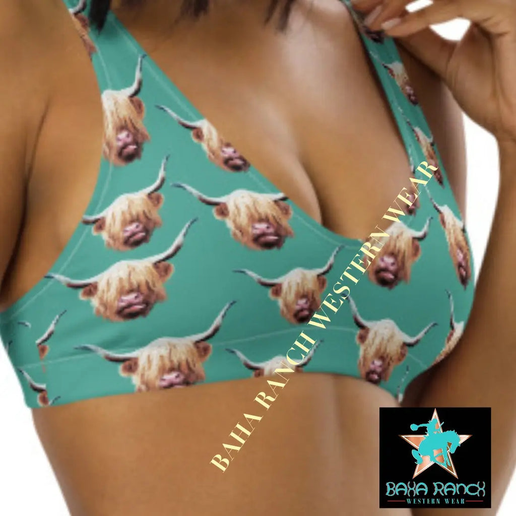 Baha Ranch Yeehaw Highland Cow Bikini Baha Ranch Western Wear