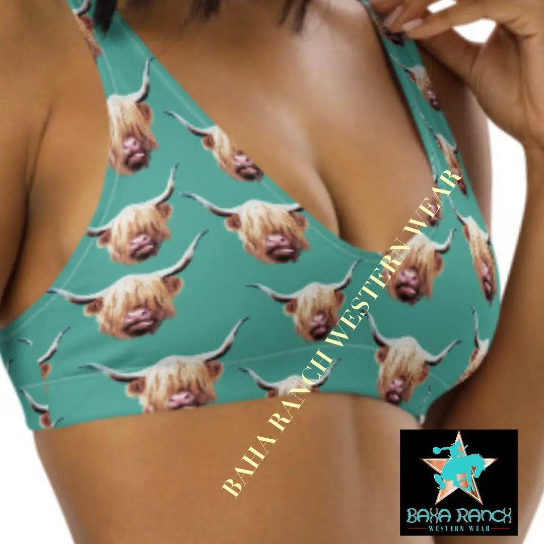 Baha Ranch Yeehaw Highland Cow Bikini Baha Ranch Western Wear