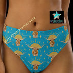 Baha Ranch Yeehaw Longhorn Sunshine Bikini Bottom Baha Ranch Western Wear