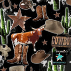 Baha Ranch Yeehaw Cowboy Collage Bikini Baha Ranch Western Wear