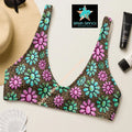 Baha Ranch Yeehaw Pink Turquoise Cowgirl Bikini Top Baha Ranch Western Wear