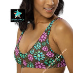 Baha Ranch Yeehaw Pink Turquoise Cowgirl Bikini Top Baha Ranch Western Wear