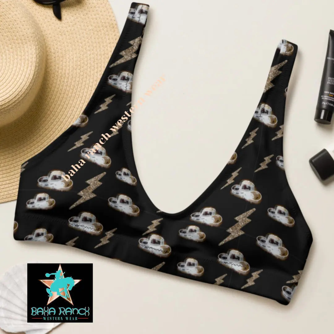 Baha Ranch Yeehaw Disco Cowgirl Bikini Top Baha Ranch Western Wear