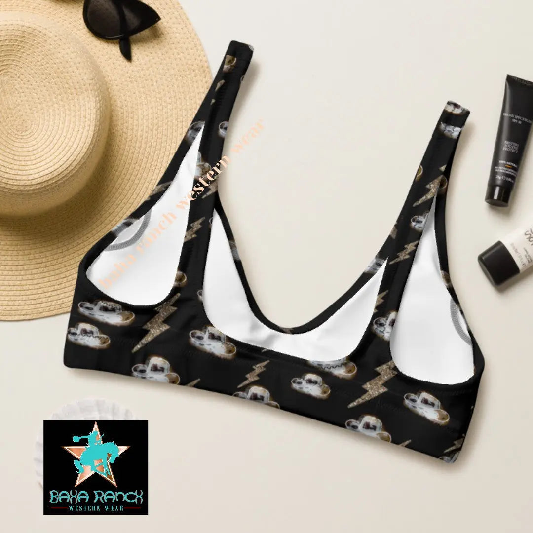 Baha Ranch Yeehaw Disco Cowgirl Bikini Top Baha Ranch Western Wear