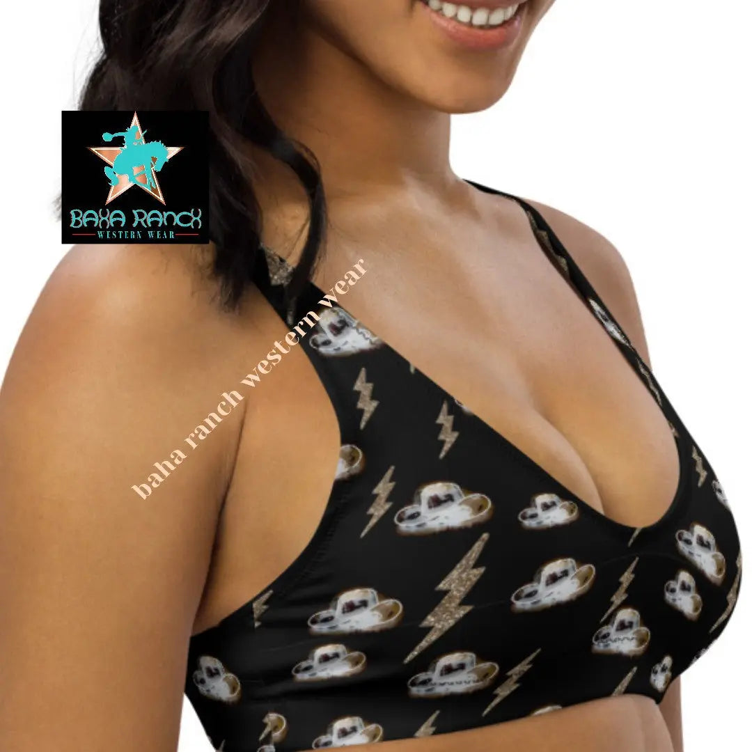 Baha Ranch Yeehaw Disco Cowgirl Bikini Top Baha Ranch Western Wear