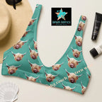 Baha Ranch Yeehaw Highland Cow Bikini Top Baha Ranch Western Wear