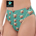 Baha Ranch Yeehaw Highland Cow Bikini Bottom Baha Ranch Western Wear