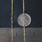 14k Yellow Gold Light Rope Chain (2.00 mm)