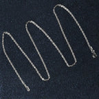 14k White Gold Solid Diamond Cut Rope Chain (1.80 mm)