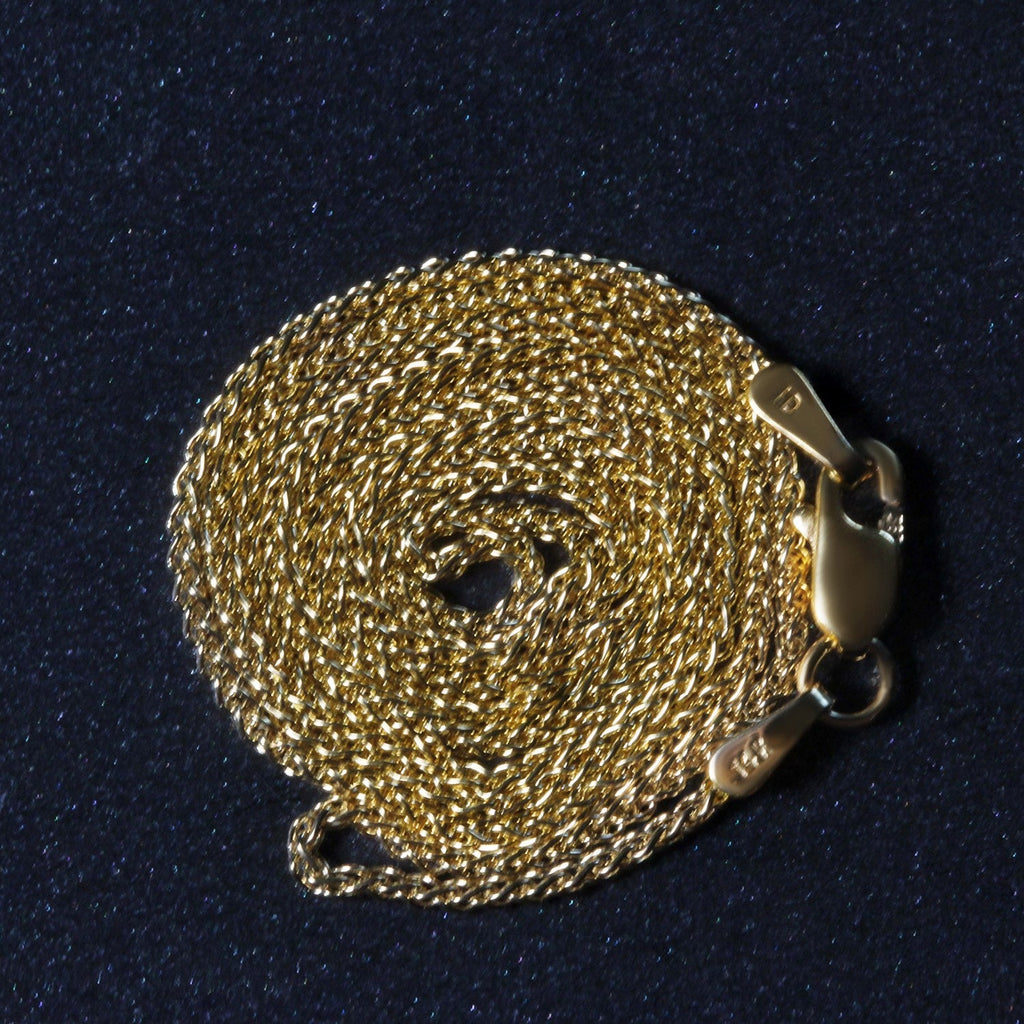 14k Yellow Gold Round Chain (1.2 mm)