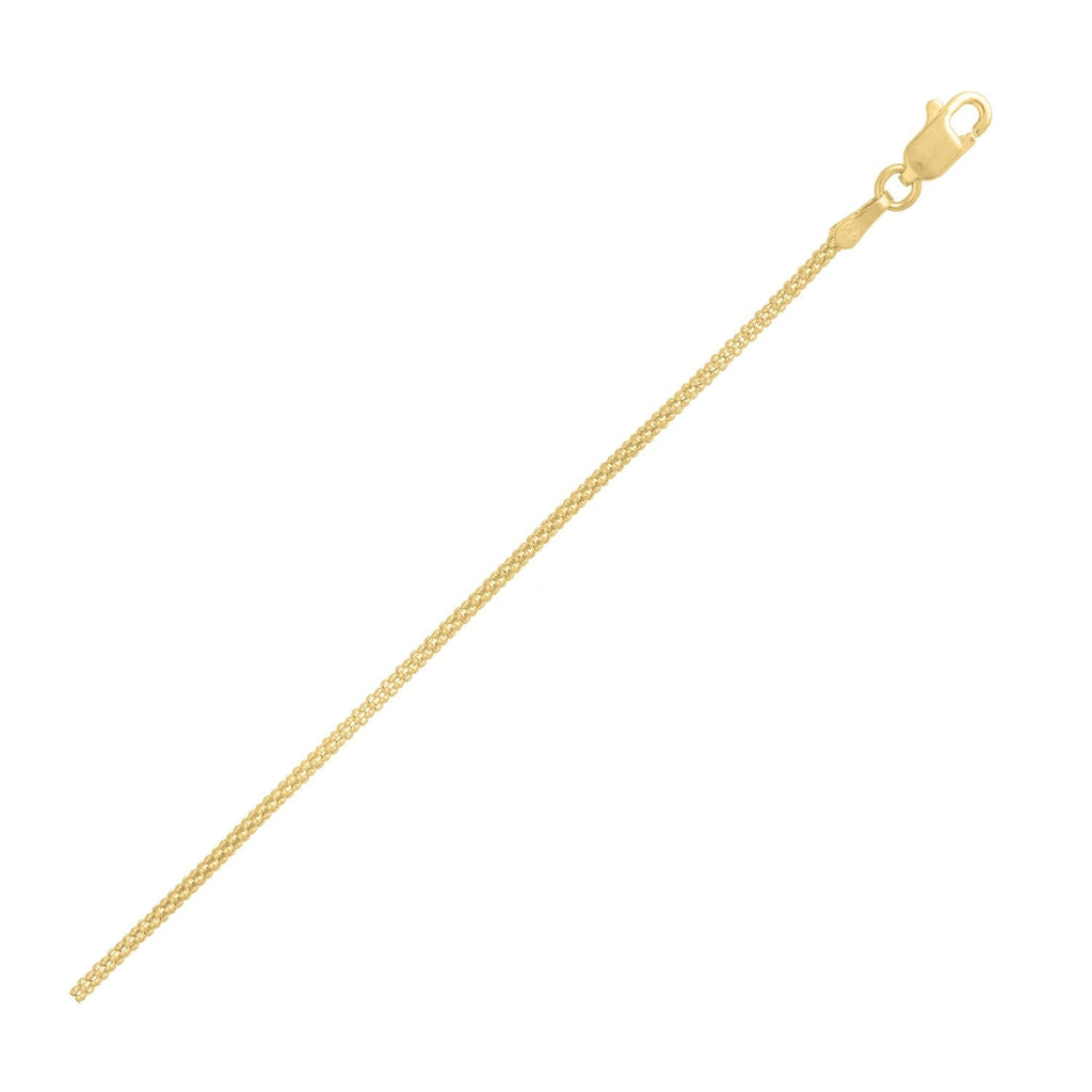 Popcorn Chain in 14k Yellow Gold (1.30 mm)
