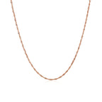 14k Rose Gold Singapore Chain (1.10 mm)