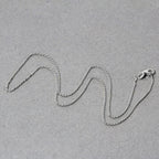 14k White Gold Oval Cable Link Chain (1.20 mm)