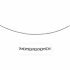 14k White Gold Pendant Chain with Textured Links (2.90 mm)