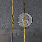 14k Yellow Gold Diamond Cut Rolo Chain (1.10 mm)