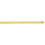 14k Yellow Gold Classic Miami Cuban Solid Men's Gold Bracelet (4.90 mm)