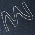 10k White Gold Solid Diamond Cut Rope Chain (1.40 mm)