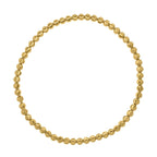 Moon Cut Bead Stretch Bracelet in 14K Yellow Gold (2.90 mm)