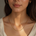 14k Yellow Gold Diamond Cut Cable Link Chain (1.90 mm)