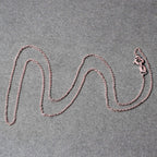 14k Pink Gold Diamond Cut Cable Link Chain (0.87 mm)