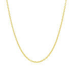 14k Yellow Gold Round Cable Link Chain (1.50 mm)