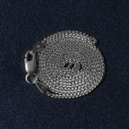 14k White Gold Round Wheat Chain (1.00 mm)