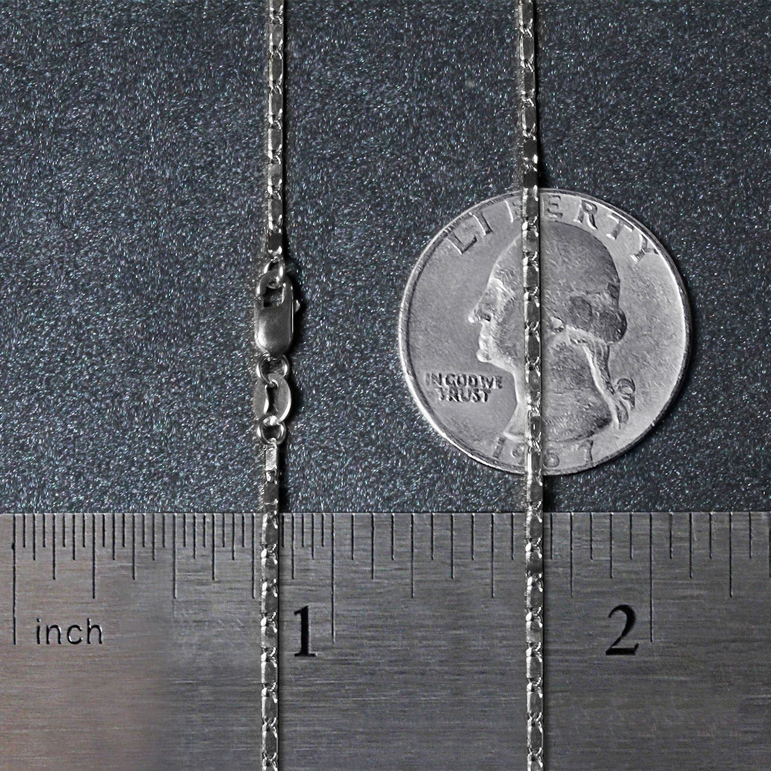 14k White Gold Lumina Pendant Chain (1.00 mm)
