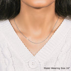 14k White Gold Classic Box Chain (0.60 mm)