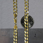 10k Yellow Gold Curb Chain (7.00 mm)