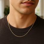 14k Yellow Gold Round Snake Chain (0.90 mm)