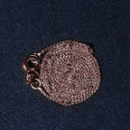 14k Rose Gold Diamond Cut Round Wheat Chain (0.70 mm)