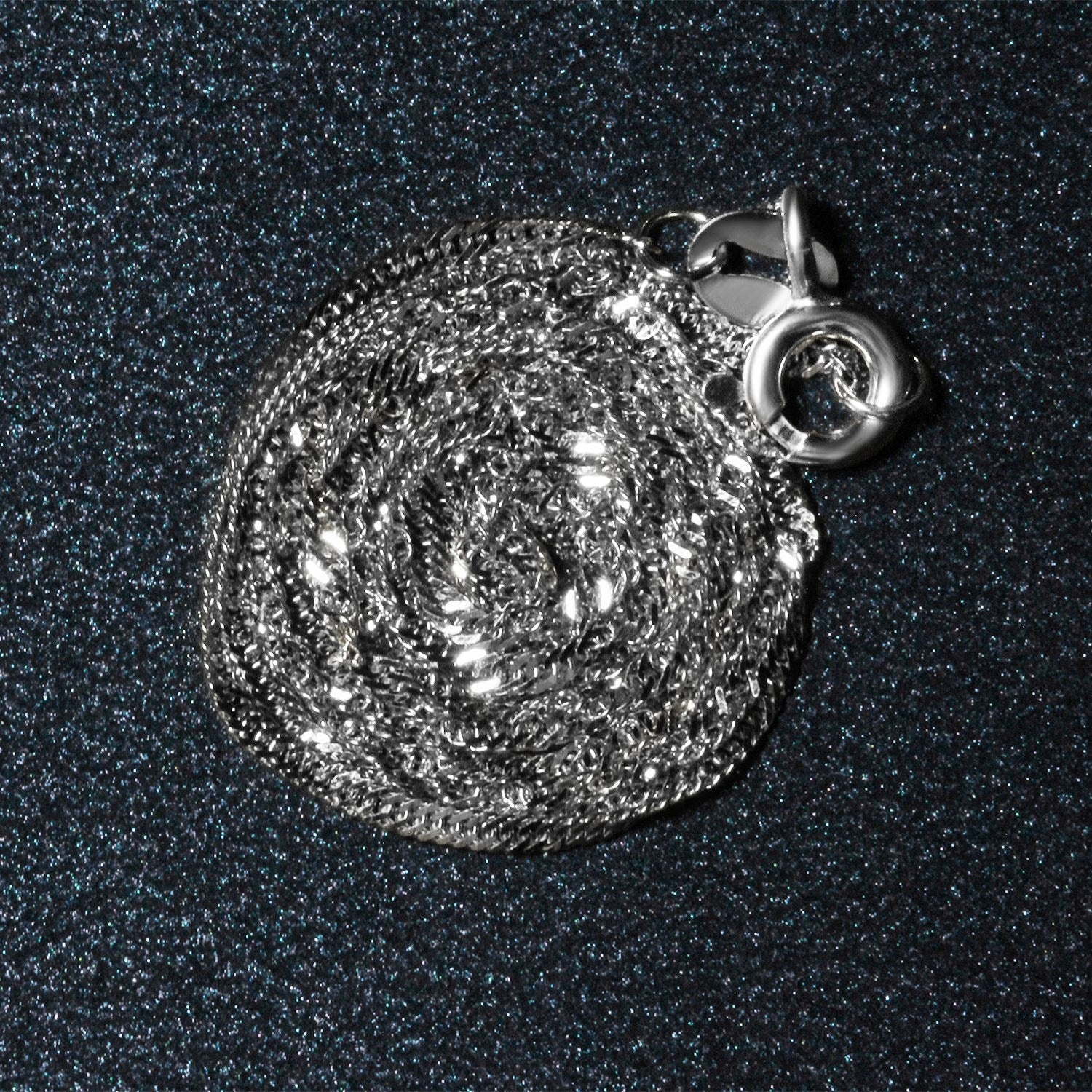 14k White Gold Singapore Chain (1.30 mm)