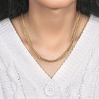 14k Yellow Gold Square Franco Chain (4.40 mm)