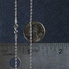 14k White Gold Solid Diamond Cut Rope Chain (2.00 mm)