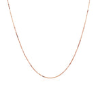 14k Rose Gold Classic Box Chain 0.60 mm