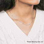 14k White Gold Classic Box Chain (0.45 mm)