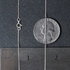 14k White Gold Classic Box Chain (0.45 mm)