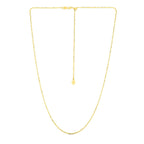 14k Yellow Gold Adjustable Sparkle Chain (1.20 mm)