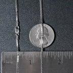 14k White Gold Classic Box Chain (1.4 mm)