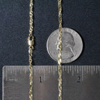 14k Yellow Gold Singapore Chain (2.10 mm)