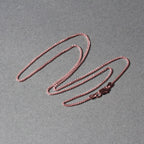 14k Rose Gold Diamond Cut Round Wheat Chain (1.20 mm)